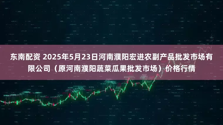 东南配资 2025年5月23日河南濮阳宏进农副产品批发市场有限公司（原河南濮阳蔬菜瓜果批发市场）价格行情